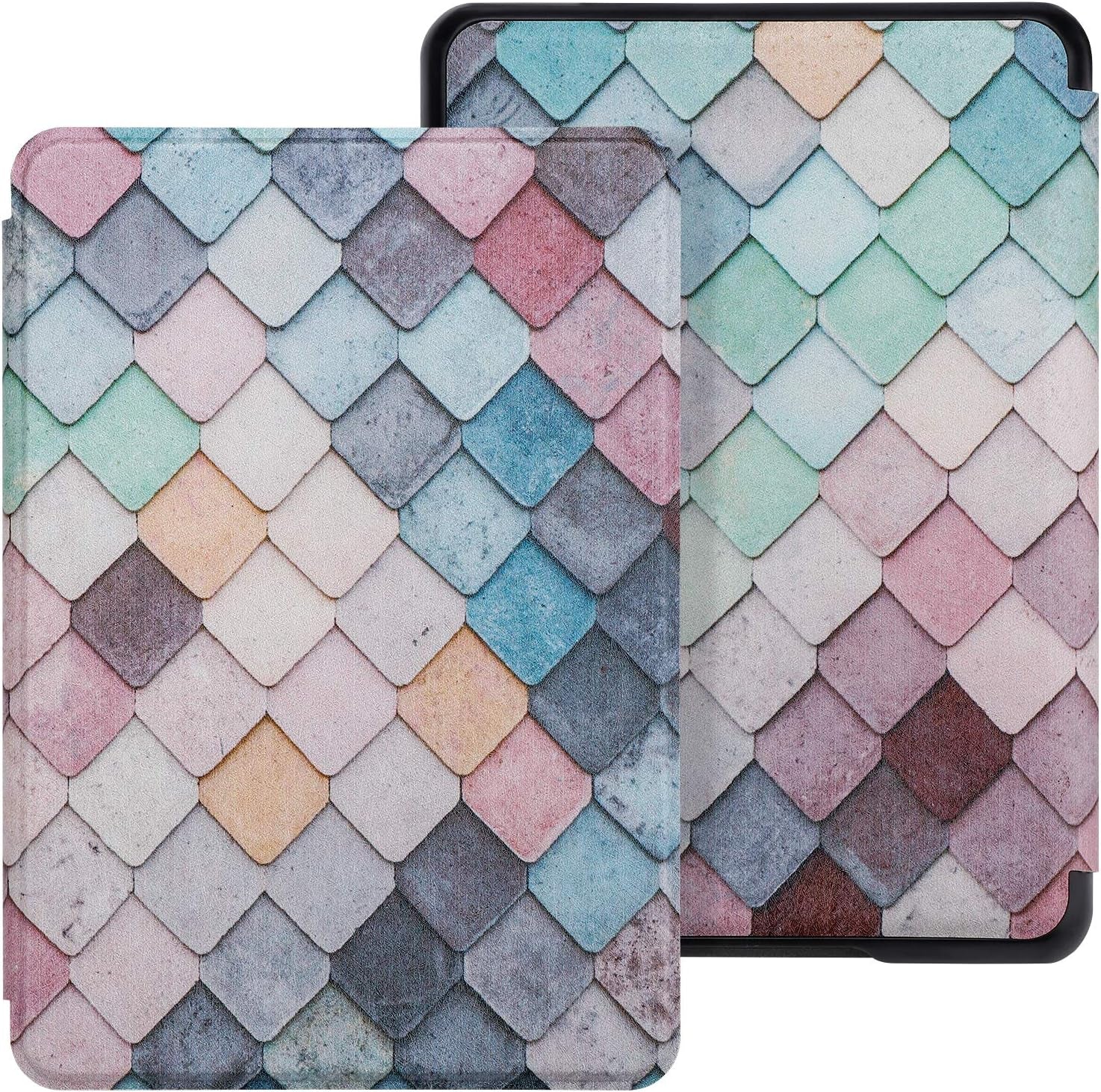 Case for Kindle Paperwhite 10Th Generation-2018, Slim PU Leather Case Smart Auto Wake/Sleep Cover Only Fits 2018 All-New Kindle Paperwhite 10Th Gen (Model No. PQ94WIF), Diamond